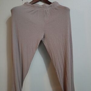 Women's Tan Ribbed Shorts